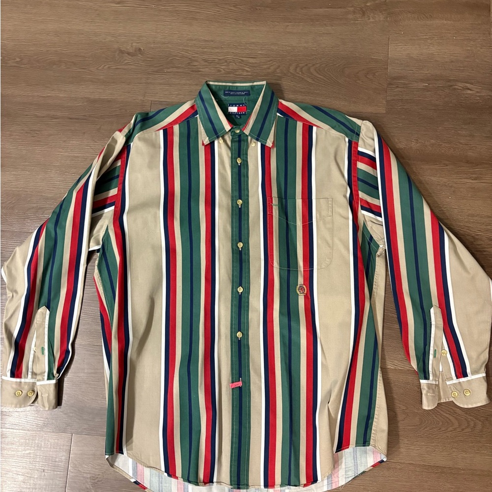 Tommy Hilfiger Striped Multicolor Men's Shirt